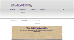 Desktop Screenshot of healesville.biz