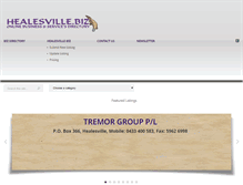 Tablet Screenshot of healesville.biz